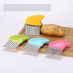 Cortador de batatas - batatas fritas - fabricante de batatas fritas - faca ondulada - aço inoxidável