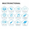 Bluetooth car radio - din 1 - MP3 - AUX - USB - FM - 12VDin 1