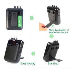 Aroma AG-03M 5W - portable - mini guitar amplifier with MP3 recordingGuitars