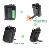 Aroma AG-03M 5W - portátil - mini amplificador de guitarra com gravação de MP3