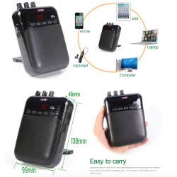 Aroma AG-03M 5W - portátil - mini amplificador de guitarra com gravação de MP3