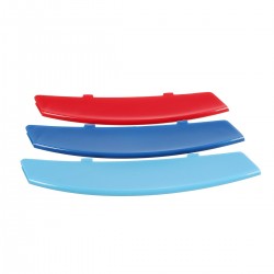 3D M style front grille cover - for BMW 5 series - 3 piecesGrilles