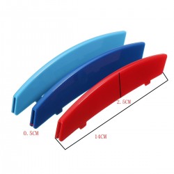 3D M style front grille cover - for BMW 5 series - 3 piecesGrilles