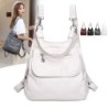 Bolsa de couro multifuncional - mochila - grande capacidade