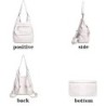Bolsa de couro multifuncional - mochila - grande capacidade