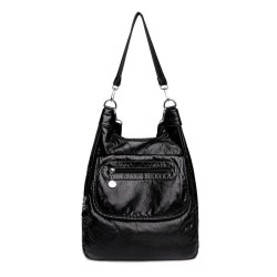 Bolsa de couro multifuncional - mochila - grande capacidade