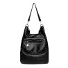 Bolsa de couro multifuncional - mochila - grande capacidade
