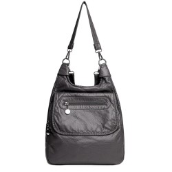 Bolsa de couro multifuncional - mochila - grande capacidade