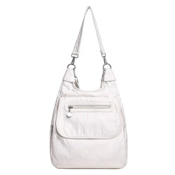 Bolsa de couro multifuncional - mochila - grande capacidade