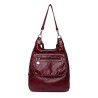 Multifunctional leather bag - backpack - large capacityBackpacks
