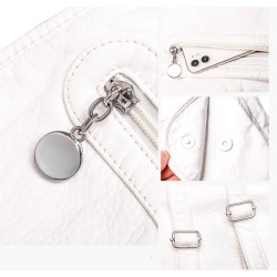 Bolsa de couro multifuncional - mochila - grande capacidade