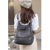 Bolsa de couro multifuncional - mochila - grande capacidade