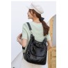 Multifunctional leather bag - backpack - large capacityBackpacks