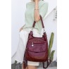 Multifunctional leather bag - backpack - large capacityBackpacks