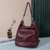 Multifunctional leather bag - backpack - large capacityBackpacks