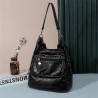 Bolsa de couro multifuncional - mochila - grande capacidade