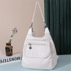 Bolsa de couro multifuncional - mochila - grande capacidade