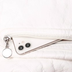 Bolsa de couro multifuncional - mochila - grande capacidade