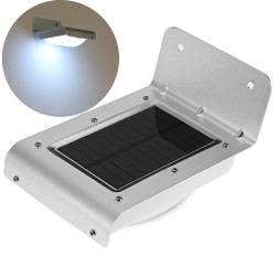 Lâmpada de luz solar de jardim LED com sensor de movimento - alumínio