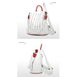 Mochila da moda - anti-roubo - couro - estrelas de rebites - grande capacidade