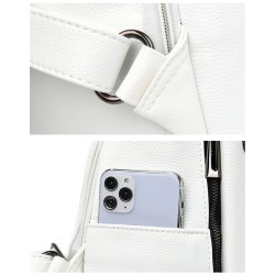 Mochila da moda - anti-roubo - couro - estrelas de rebites - grande capacidade