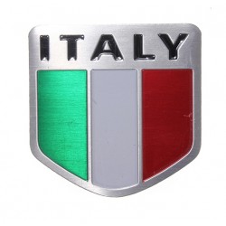 Bandeira italiana - emblema de metal da Itália - adesivo de carro
