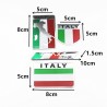 Bandeira italiana - emblema de metal da Itália - adesivo de carro