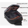Bolsa de ombro anti-roubo com porta USB - crossbody - bolsa de peito em PVC