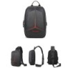 Bolsa de ombro anti-roubo com porta USB - crossbody - bolsa de peito em PVC