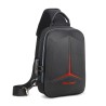 Bolsa de ombro anti-roubo com porta USB - crossbody - bolsa de peito em PVC
