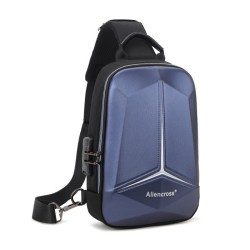 Bolsa de ombro anti-roubo com porta USB - crossbody - bolsa de peito em PVC