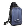 Bolsa de ombro anti-roubo com porta USB - crossbody - bolsa de peito em PVC