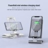 15W - carregador rápido sem fio - suporte - suporte de telefone dobrável - para iPhone - Samsung - Huawei - Xiaomi