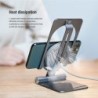 15W - carregador rápido sem fio - suporte - suporte de telefone dobrável - para iPhone - Samsung - Huawei - Xiaomi