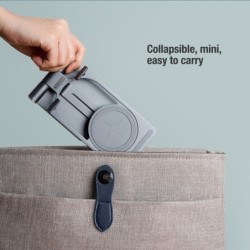 15W - carregador rápido sem fio - suporte - suporte de telefone dobrável - para iPhone - Samsung - Huawei - Xiaomi