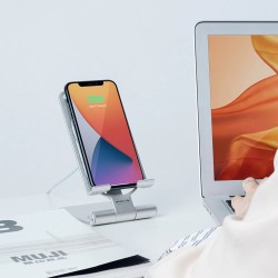 15W - carregador rápido sem fio - suporte - suporte de telefone dobrável - para iPhone - Samsung - Huawei - Xiaomi