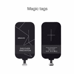 Carregador sem fio universal Qi - adaptador - receptor - etiqueta mágica - micro USB - tipo C