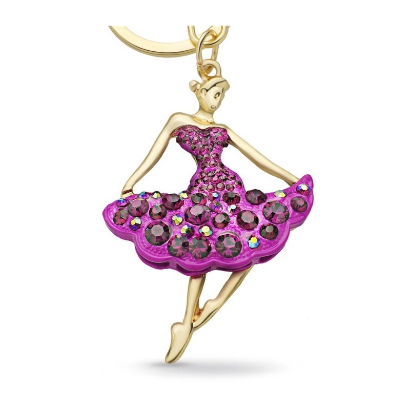 Bailarina de cristal - chaveiro