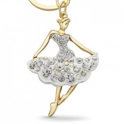 Bailarina de cristal - chaveiro