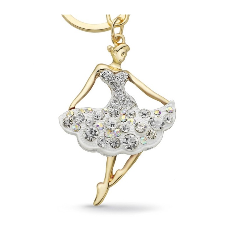 Bailarina de cristal - chaveiro