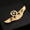 Broche da moda - alfinete - design europeu / americano - águia de duas cabeças