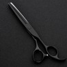 Conjunto de tesoura de cabeleireiro profissional - aço 440 japonês - 6 polegadas - edição preta - tesoura de cabelo - tesoura de