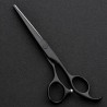 Conjunto de tesoura de cabeleireiro profissional - aço 440 japonês - 6 polegadas - edição preta - tesoura de cabelo - tesoura de