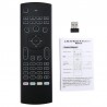 MX3-L com comando de voz - mouse aéreo - controle remoto Google Smart - retroiluminado