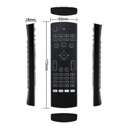 MX3-L com comando de voz - mouse aéreo - controle remoto Google Smart - retroiluminado