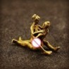 Mini figuras sensuais - posições sexuais - estátuas de latão vintage - 5 peças