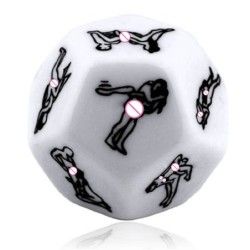 Dados de posições sexuais - brinquedo adulto - 6/12 lados