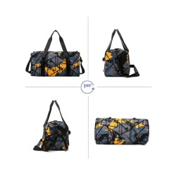 Bolsa de viagem elegante - com compartimento para sapatos - grande capacidade - à prova d'água - unissex - design de grafite