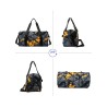 Bolsa de viagem elegante - com compartimento para sapatos - grande capacidade - à prova d'água - unissex - design de grafite