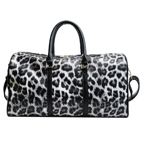Bolsa de viagem elegante - grande capacidade - impressão de leopardo